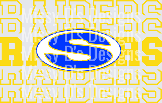 Stacked Mascot Sunnyvale Raiders