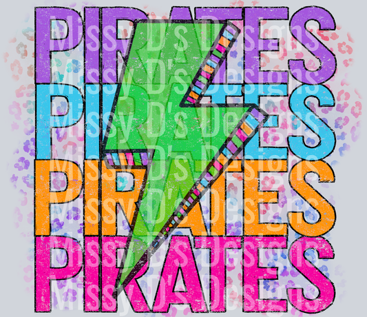 colorful lightning pirates
