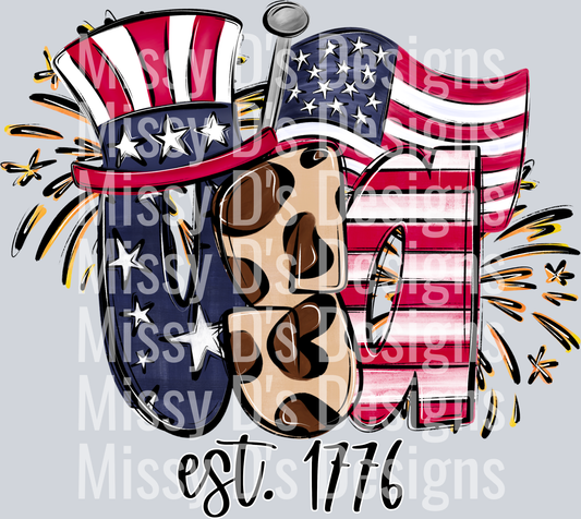 USA Flag Top Hat
