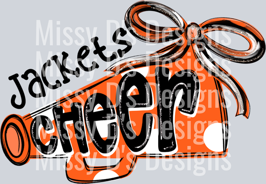 Jackets cheer megaphone
