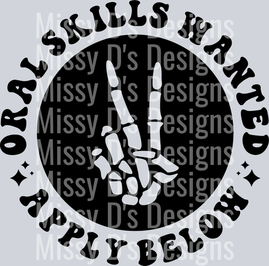 Oral Skills Wanted Pocket Design