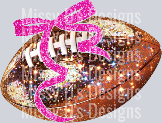 Football with Pink Bow300dpi