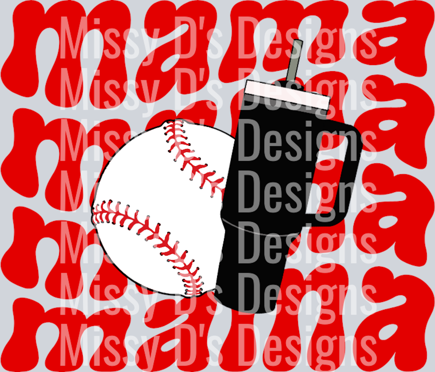 mama baseball mug