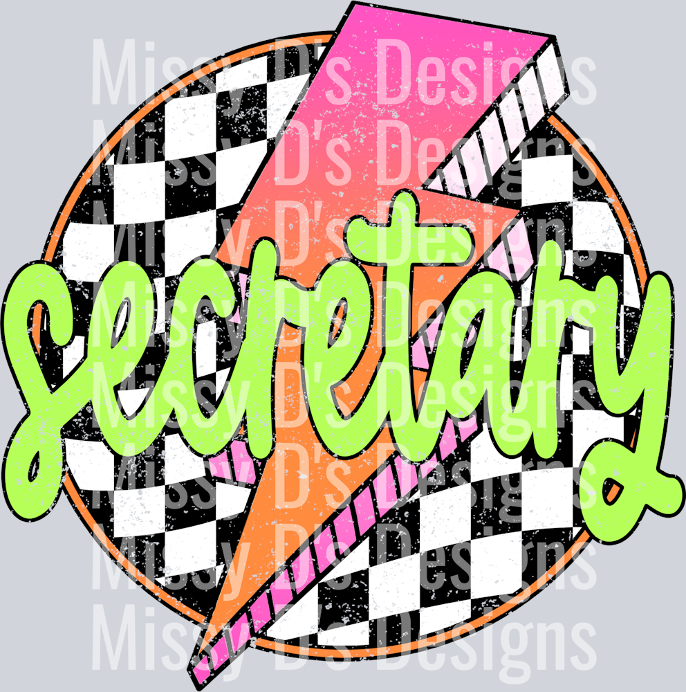Checkered Lightning Secretary