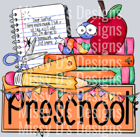 SchoolGradeNameplatePreschool