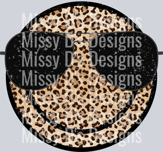 leopard sunglasses smiley