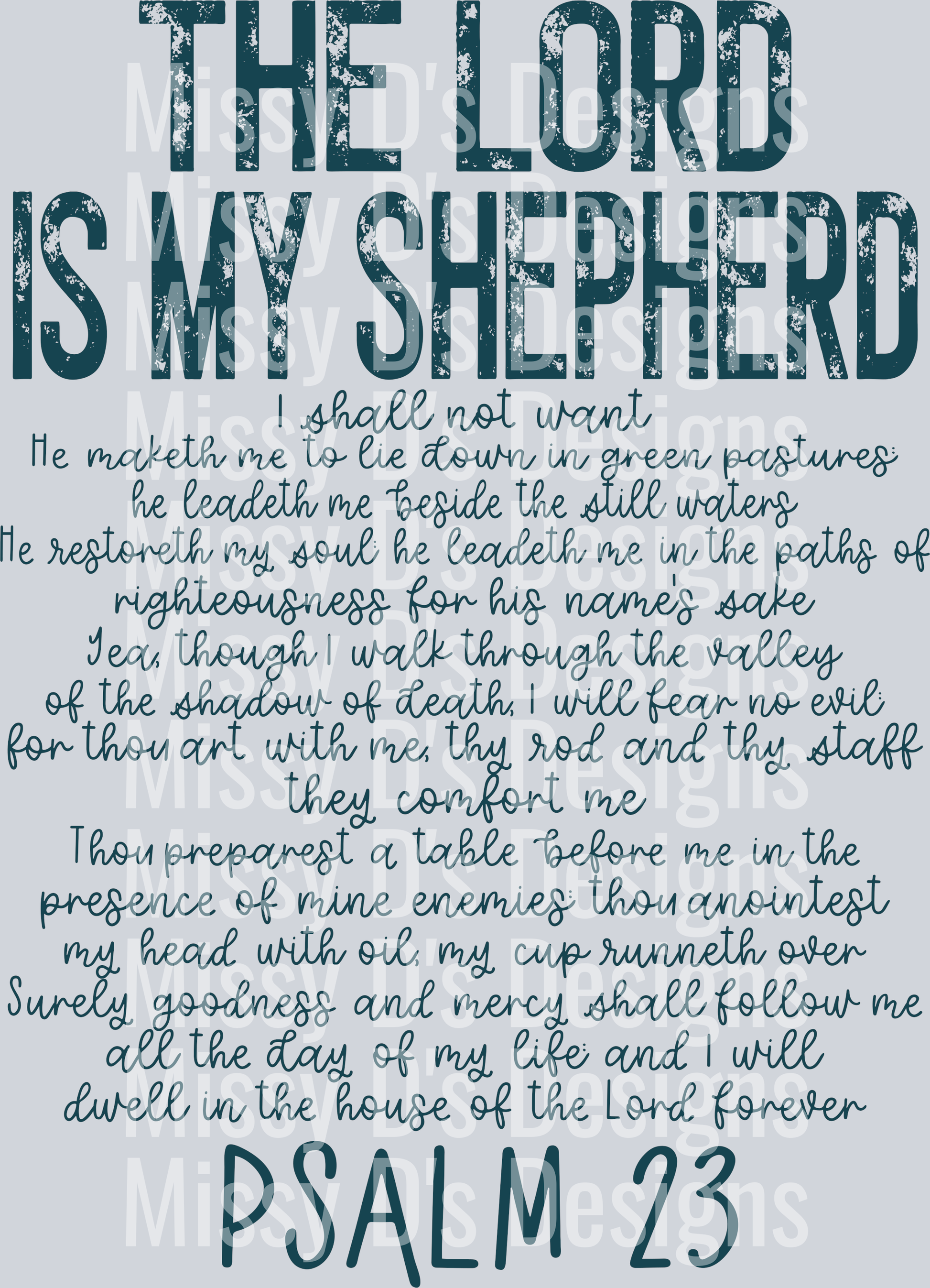 psalm23theLordBLUE