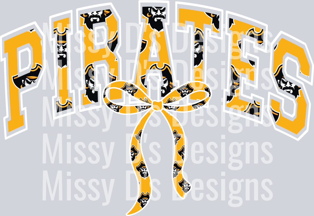 pirate bow white outline