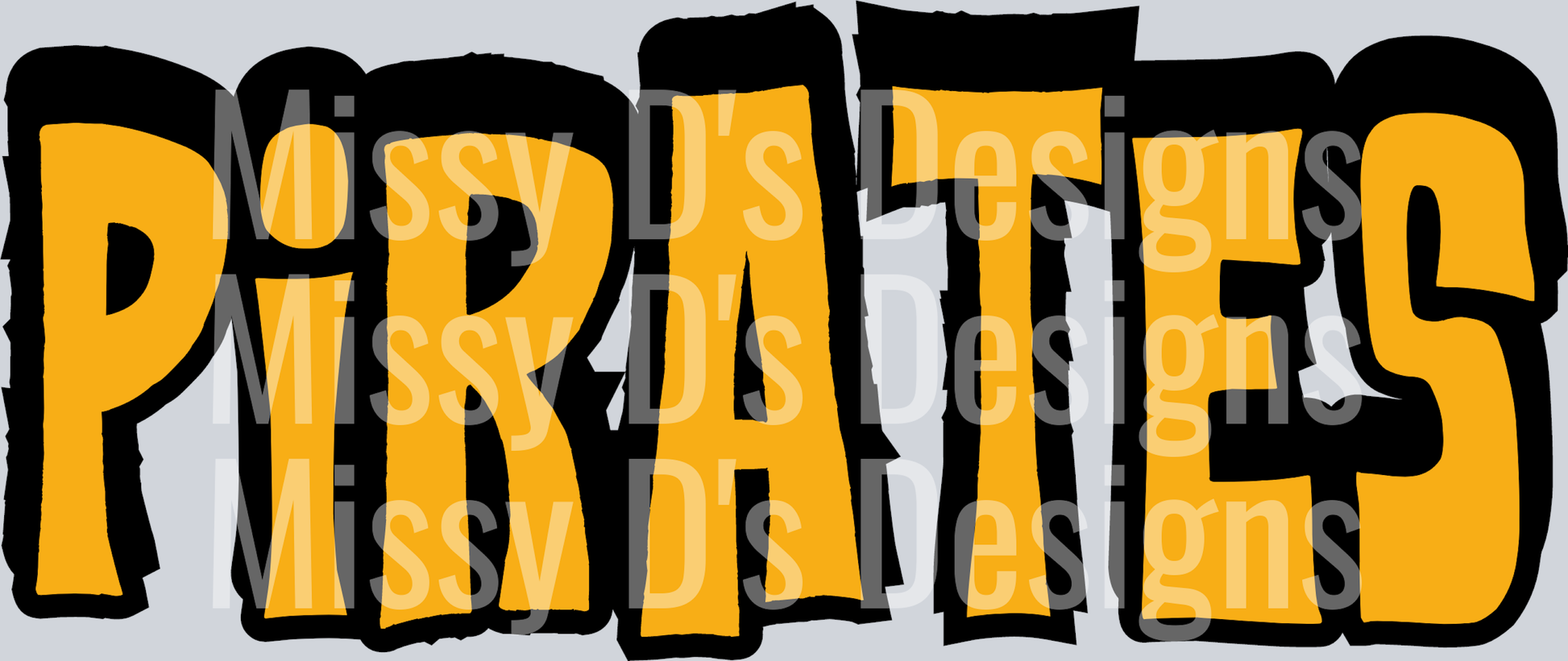 gold pirates black outline