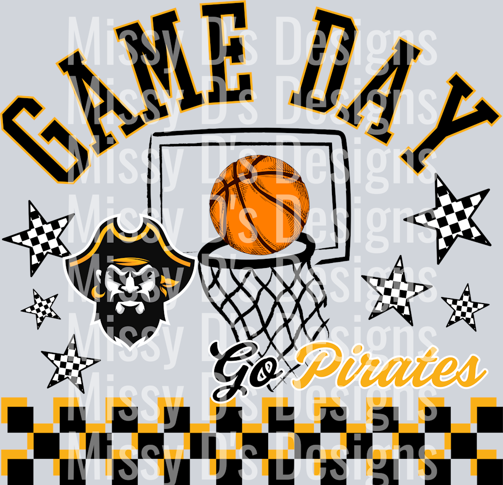 Game Day Basketball Go Pirates Crandall