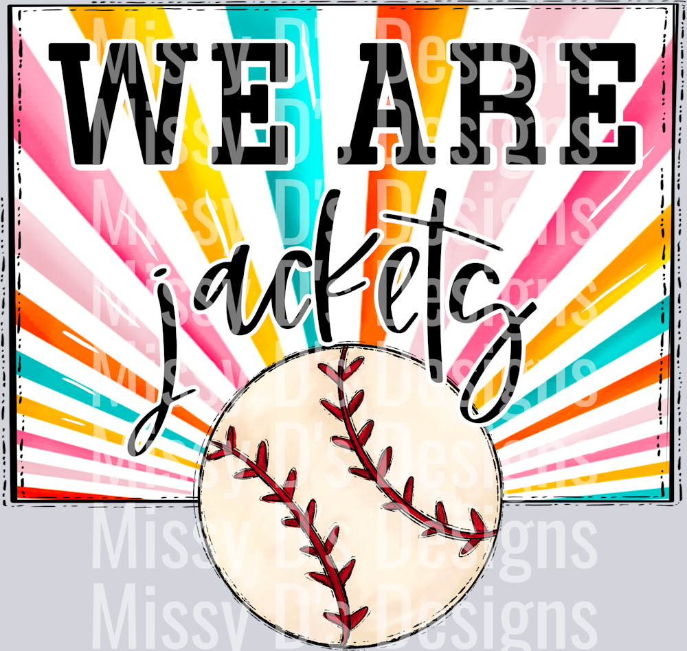 sunburst WE ARE jackets baseball