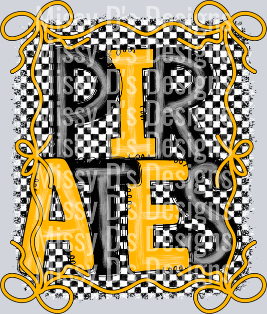 black gold pirates bows
