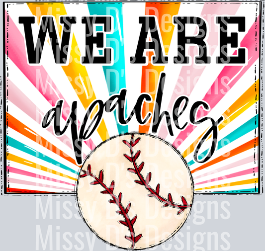 sunburst WE ARE apaches baseball