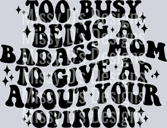 too busy