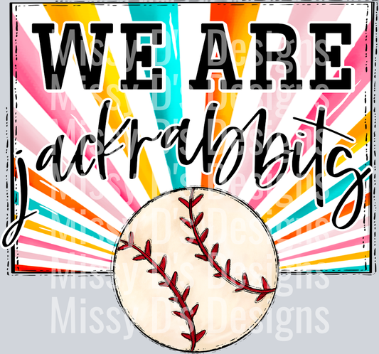 sunburst WE ARE jackrabbits baseball