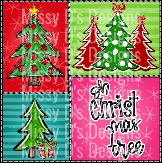 OH CHRISTMAS TREE SQUARE