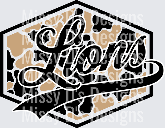 Camo Hexagon Kaufman Lions