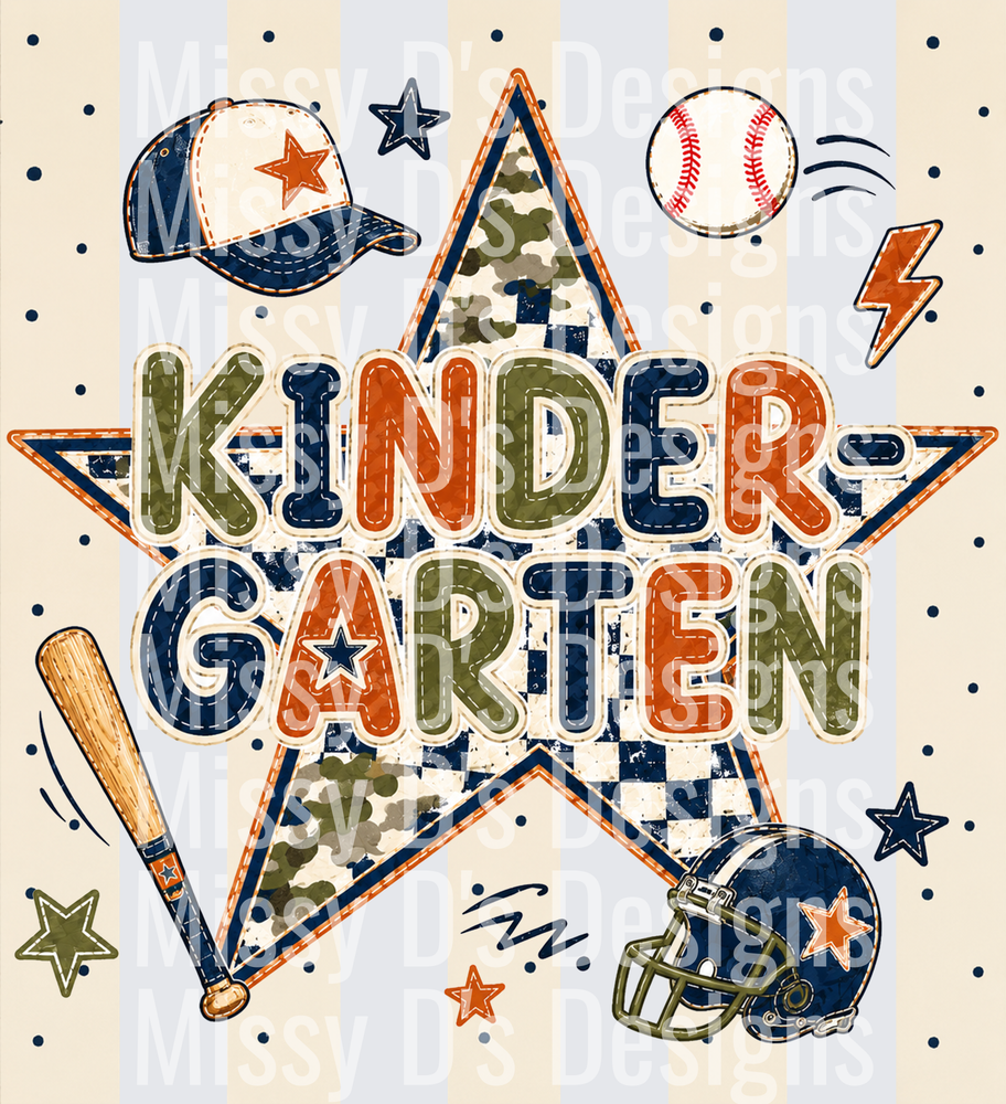 Back to School kindergarten star