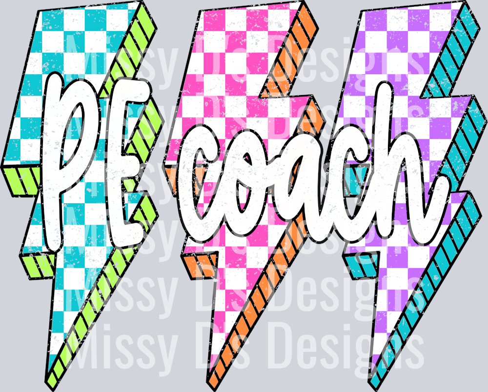 Fall Lightning Bolt PE Coach