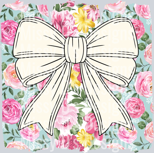 Floral Coquette Bow