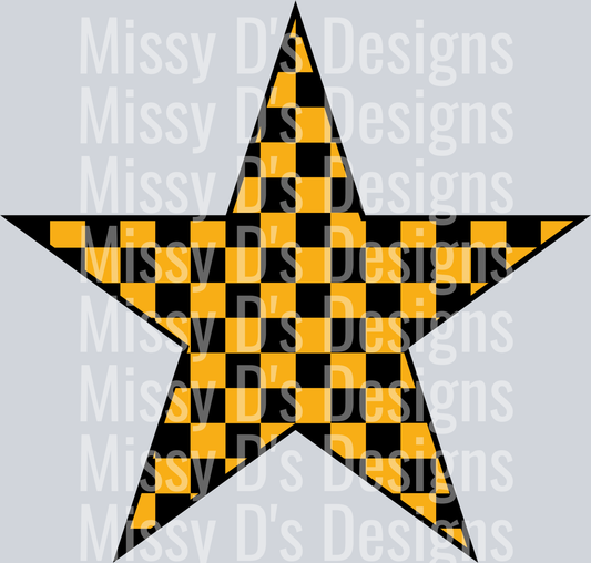 yellow black star sleeve