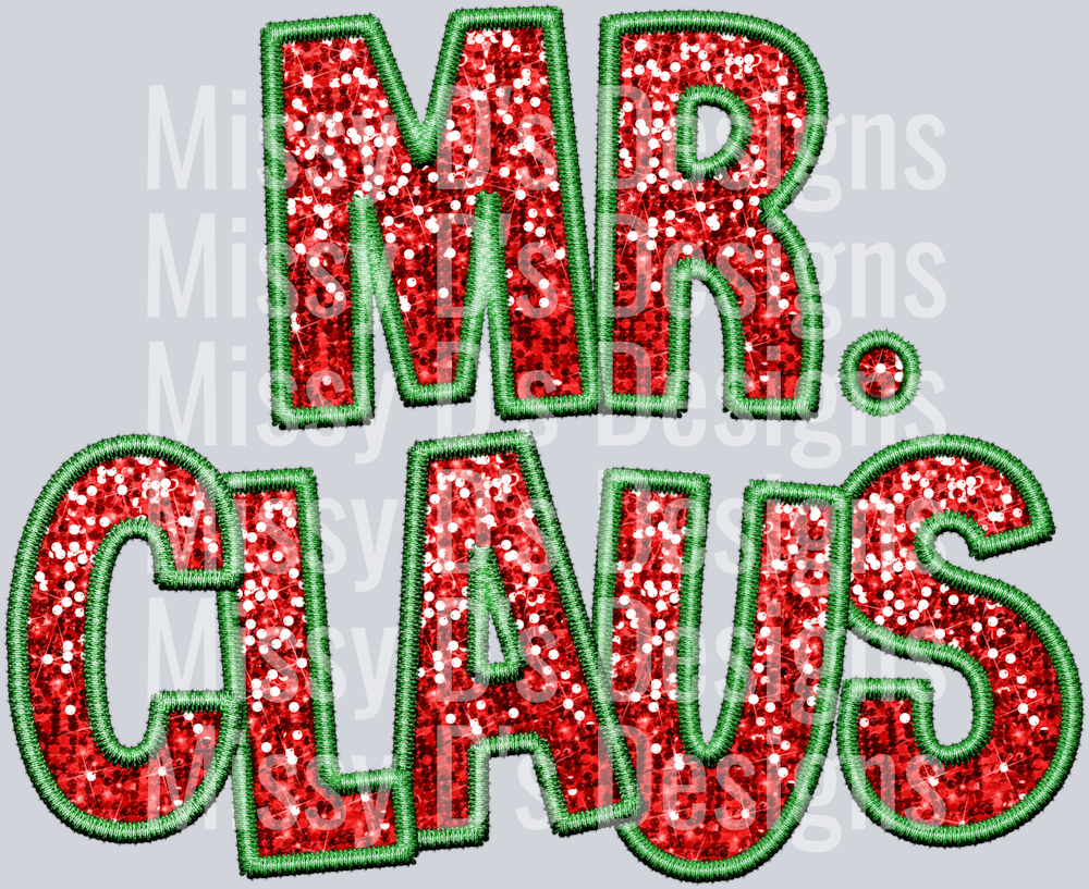 ChristmasSequinMr.Claus
