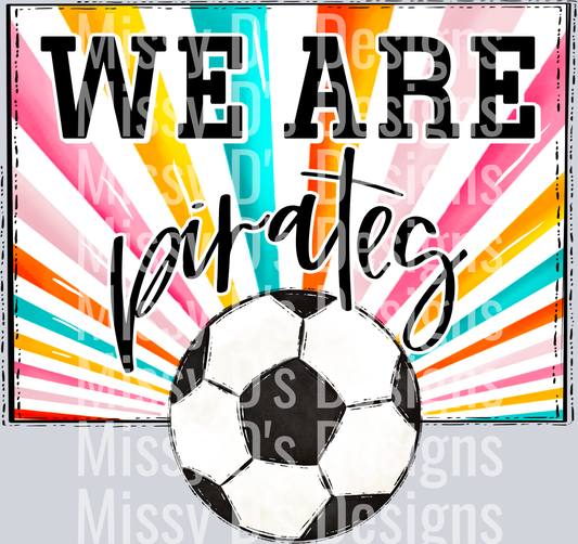 sunburst WE ARE pirates soccer