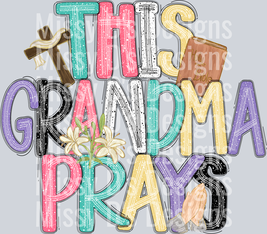 this grandma prays colorful