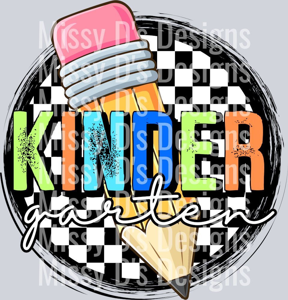 CheckeredCirclePencilKindergarten