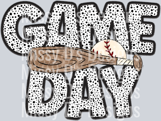 game day baseball dalmation