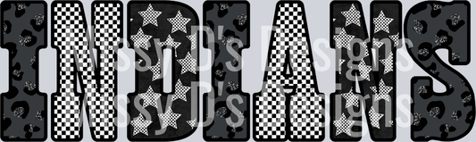 indians Leopard Checkered Stars