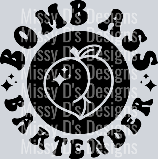 Bomb Ass Bartender Pocket Design