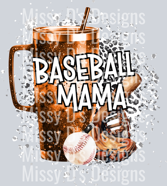 Orange Baseball mama