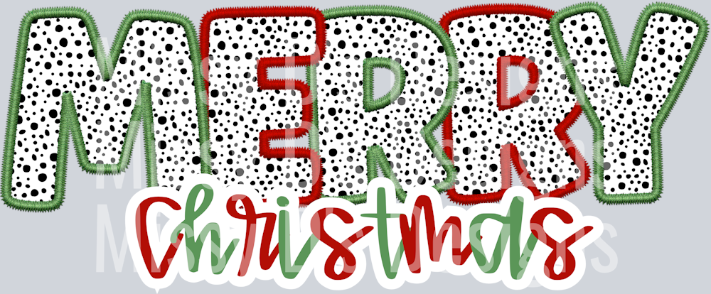 MERRY christmas dots