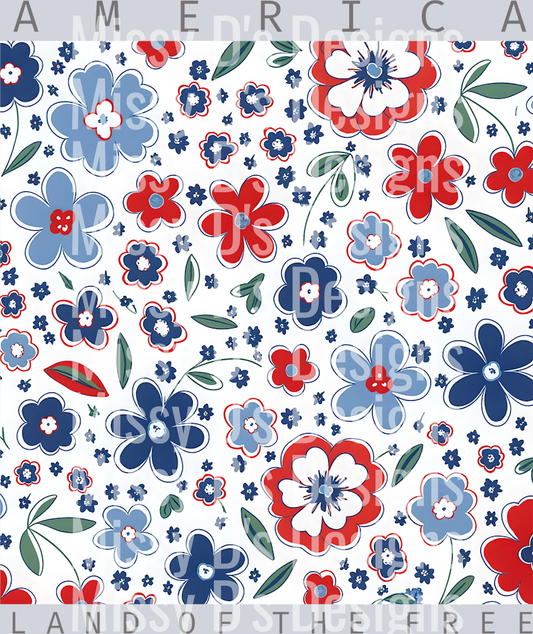 america land of the free floral