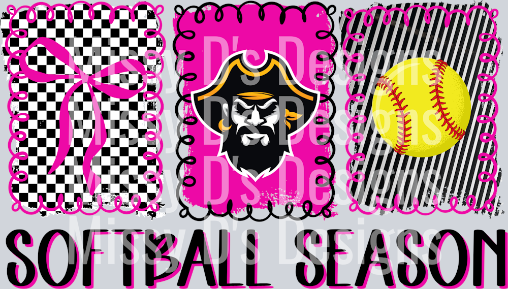 Softball Season Crandall Pirates Pink