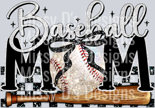 Baseball Mom black