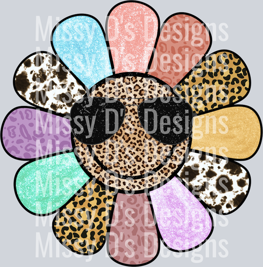 leopard flower smiley