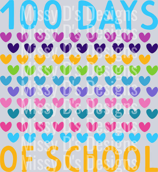 100 Days Of  School Svg