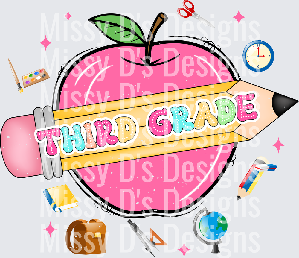 Back to School apple