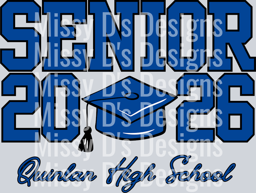 senior 2026 cap quinlan  high school (1)