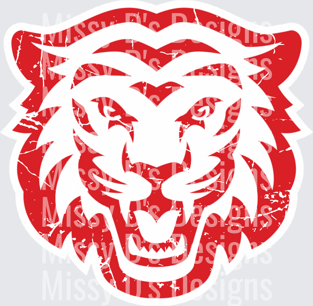 terrell tigers distressed oversize
