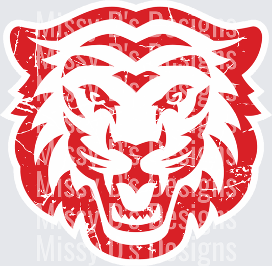 terrell tigers distressed oversize