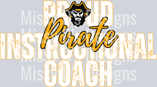 proud pirate instructional coach mascot