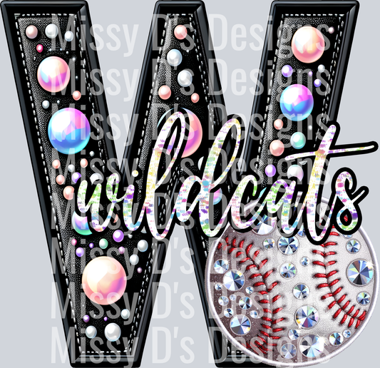 leather baseball wildcats