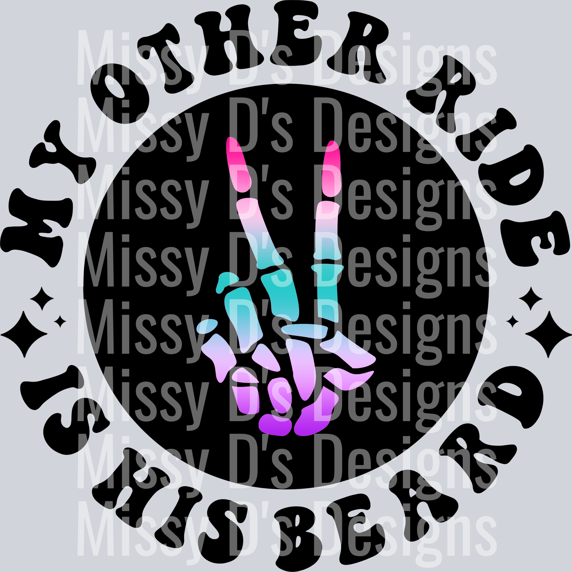 Color My Other Ride Is His Beard Pocket Design