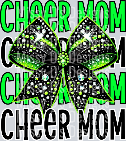Cheer mom neon