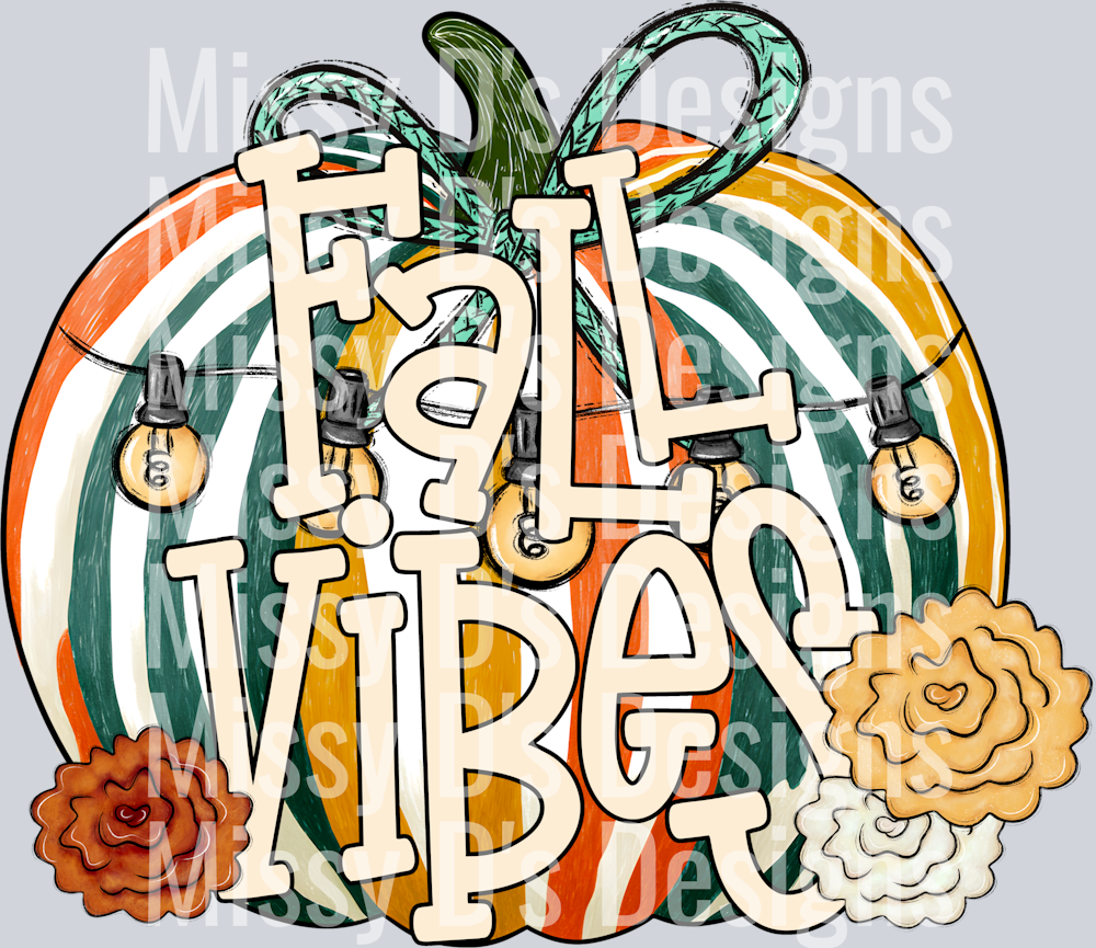 FALL VIBES RETRO PUMPKIN