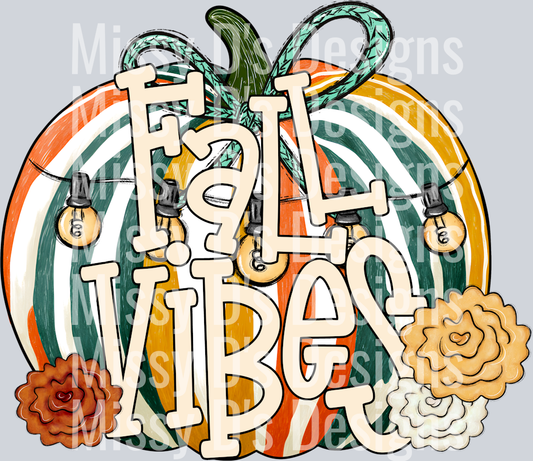 FALL VIBES RETRO PUMPKIN