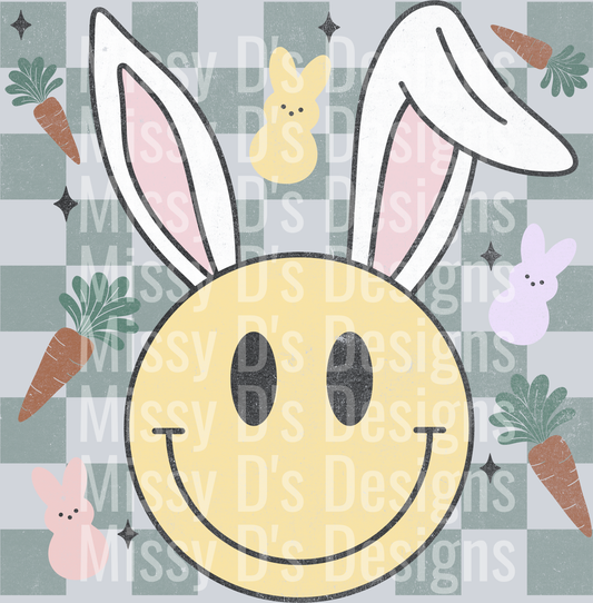 Easter Checkered smiley